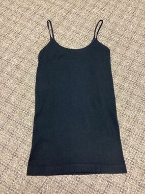 SO Seamless Black Spaghetti Strap Tank Top Size Small